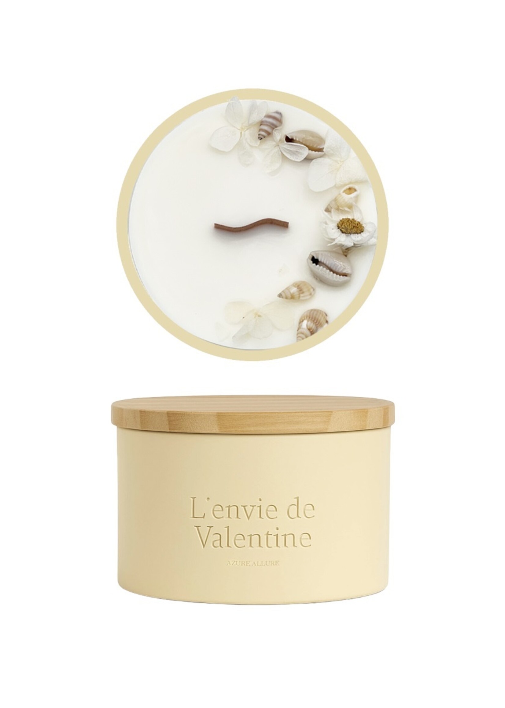 250g geurkaars in keramiek met verpakking - Azure Allure