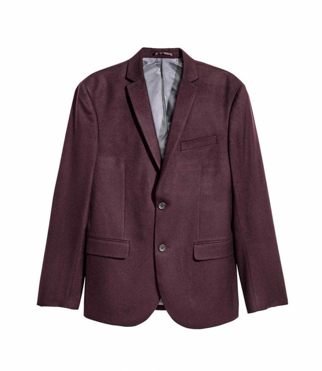 H&M Bordeaux Slim Blazer