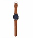 Horloge Komono Blauw Cognac