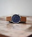 Horloge Komono Blauw Cognac