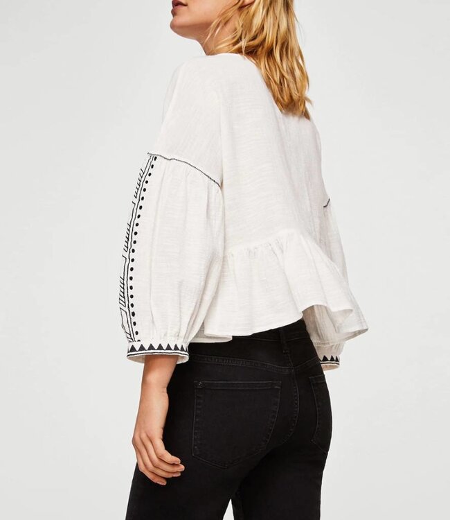 Scotch & Soda Geborduurde Blouse