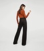 Mango Black Ribbed Pants