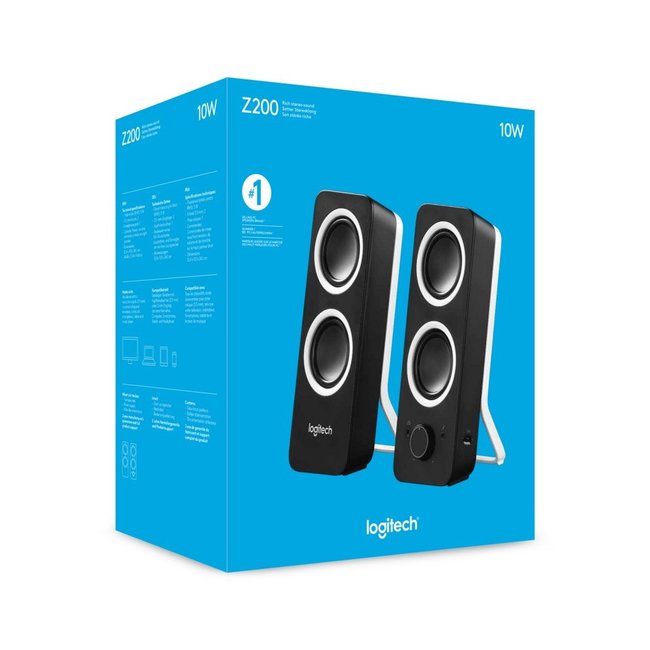 Logitech Z200 Speakerset 2.0 Midnight Black