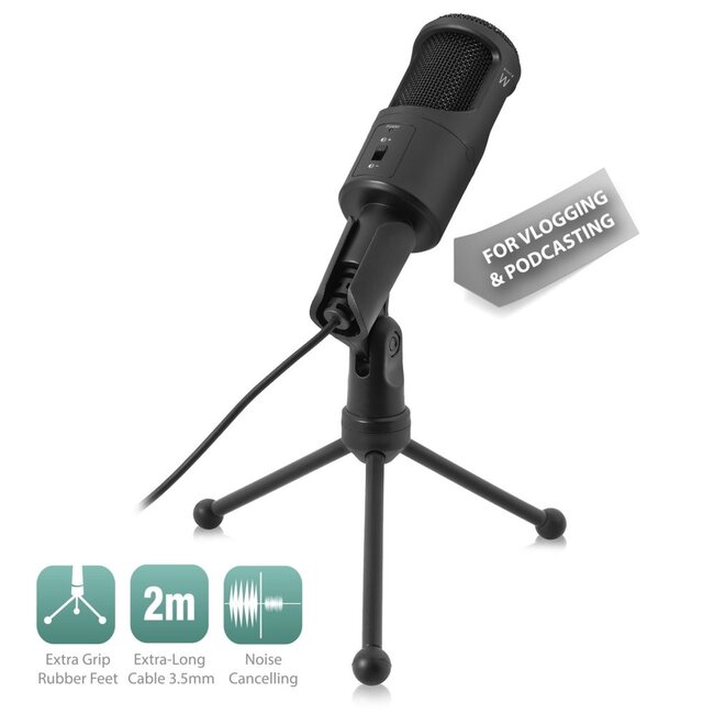 Ewent Professional Multimedia Microphone with stand