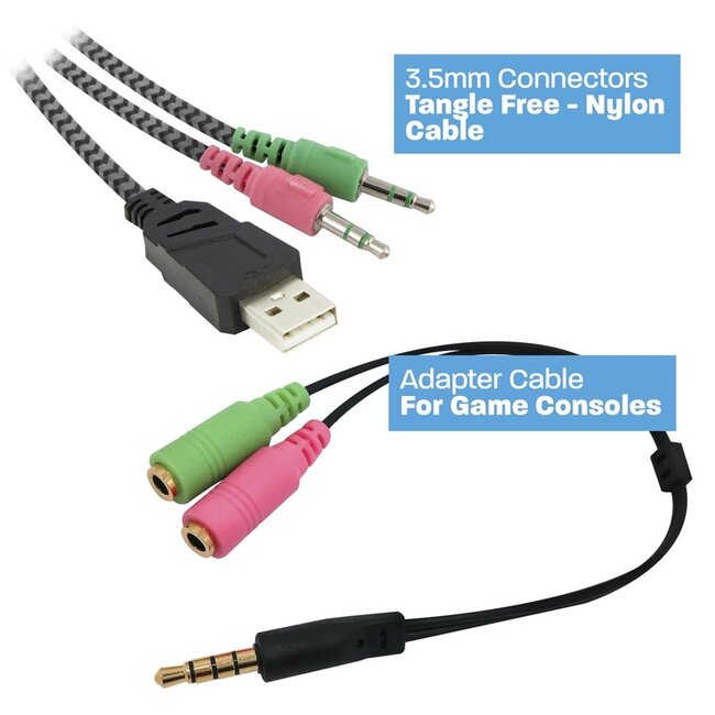 Ewent Play Gaming RGB Headset with microphone