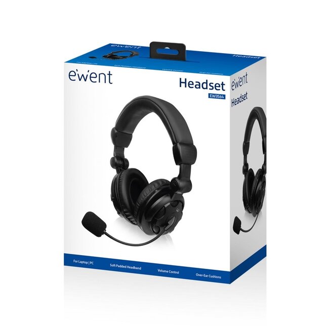 Ewent Headset Over-ear with mic and volume control