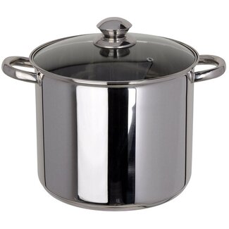 Excellent Houseware RVS Soeppan met deksel - 9 liter