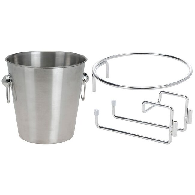 Excellent Houseware Champagnekoeler RVS - met houder