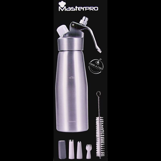 Bergner Masterpro Slagroomspuit 0.5 liter aluminium