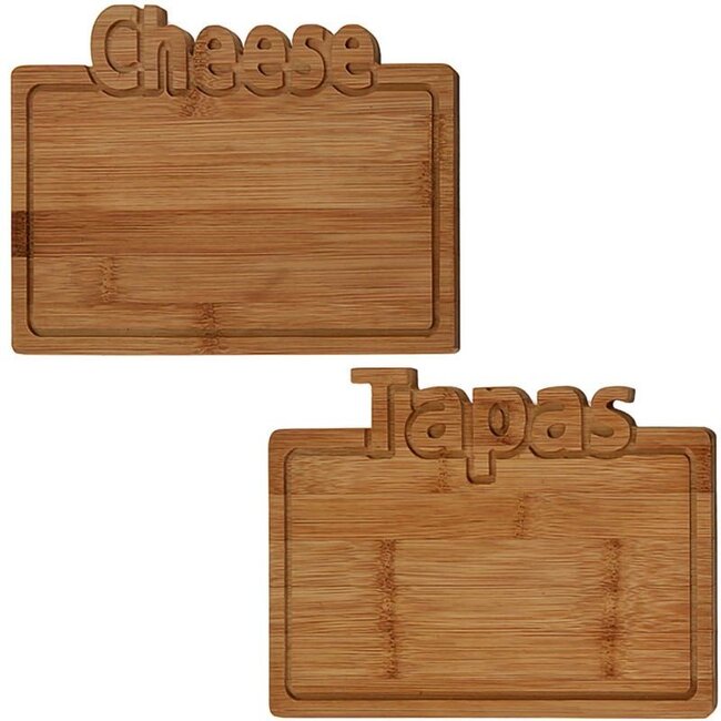 Excellent Houseware Bamboe snijplank -Cheese - 25x17cm