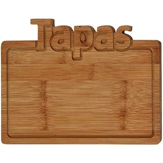 Excellent Houseware Bamboe snijplank -Tapas - 25x17cm