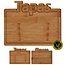 Excellent Houseware Bamboe snijplank -Tapas - 25x17cm