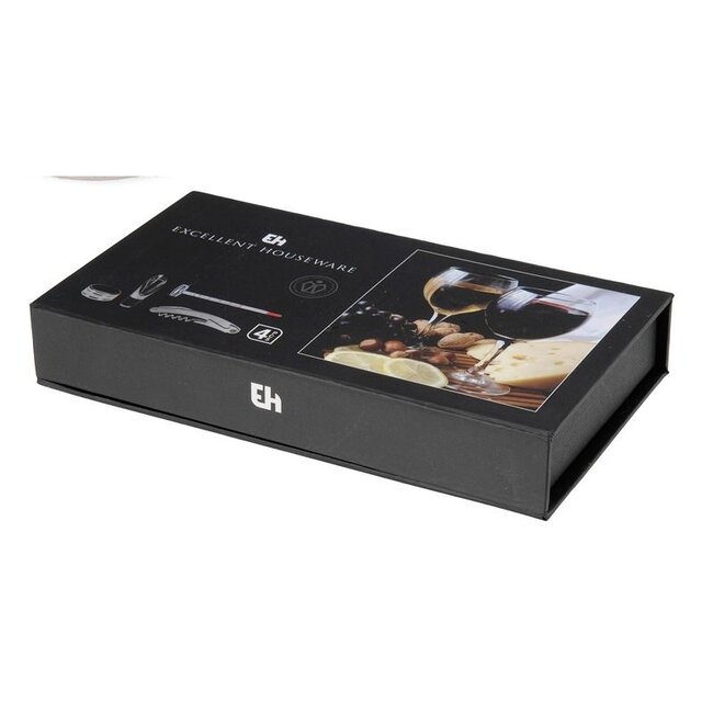 Excellent Houseware Wijnset (4 delig) in luxe doos