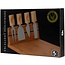 Excellent Houseware Bamboe kaasplank met 4 kaasmessen