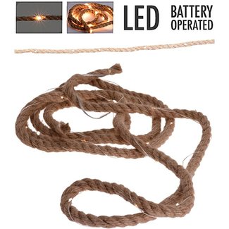 Ceruzo Jute touw met ledverlichting - 1.50 meter