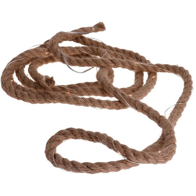 Ceruzo Jute touw met ledverlichting - 3 meter