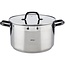 San Ignacio RVS kookpan met glazen deksel, Ø 28x16,5 cm, 9 liter - serie Vita