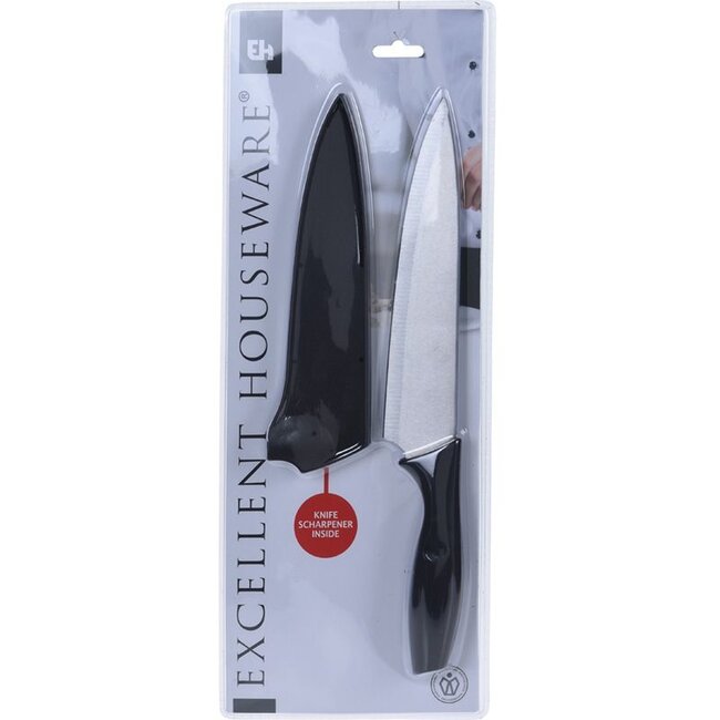 Excellent Houseware Vleesmes - incl. houder en slijper