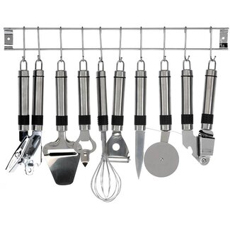 Excellent Houseware Keukenset RVS - 9 delig