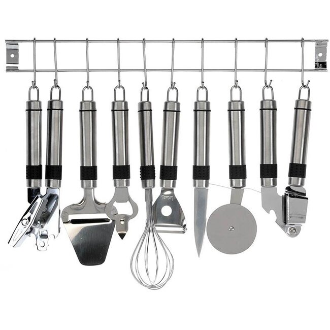 Excellent Houseware Keukenset RVS - 9 delig