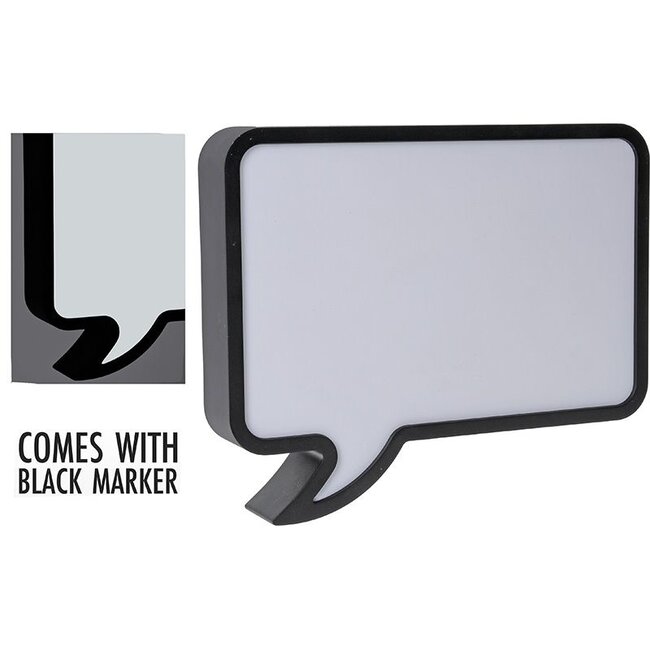 LED Lichtbox Tekstballon