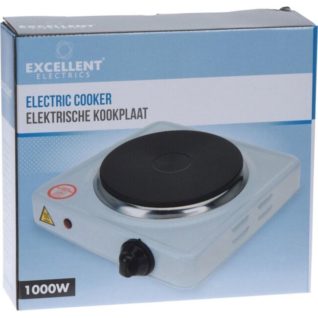 Excellent Electrics Elektrische Kookplaat - enkel - 1000W