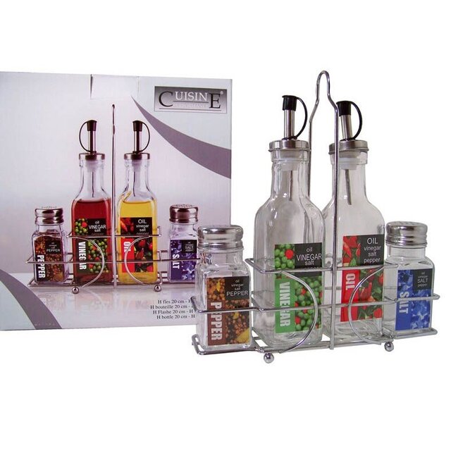 Cuisine Performance Olie- en azijnstel - met peper- en zoutsetje