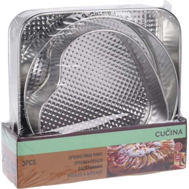 La Cucina Springvormen -  set van 3 vormen