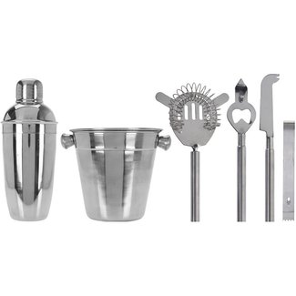 Excellent Houseware Cocktail Set -  6 delig - RVS