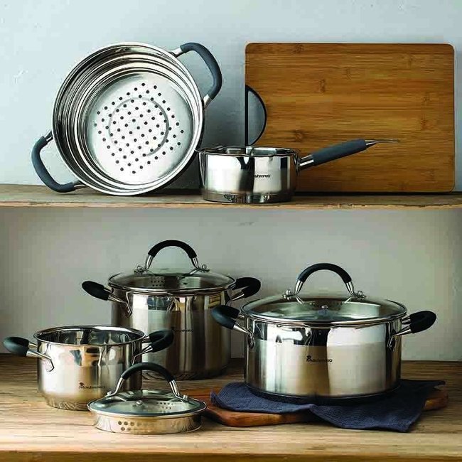 Bergner Masterpro Serveerpan - met Deksel - Ø28 cm - 3.8L