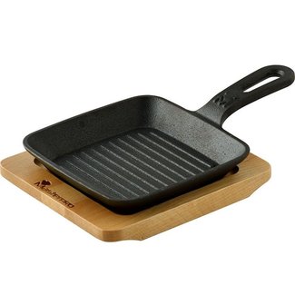 Bergner Masterpro Mini Grillpan - met Serveerplank - Gietijzer