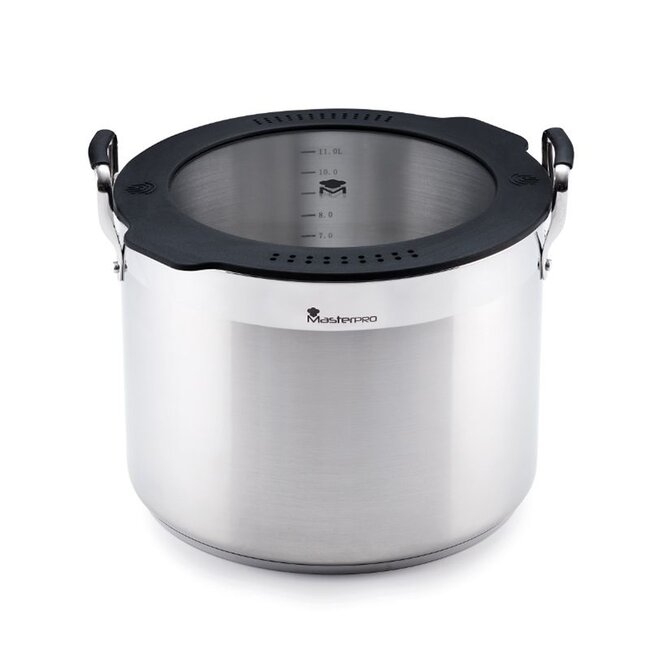 Bergner Masterpro Pan met Siliconen Deksel -  Ø28 cm
