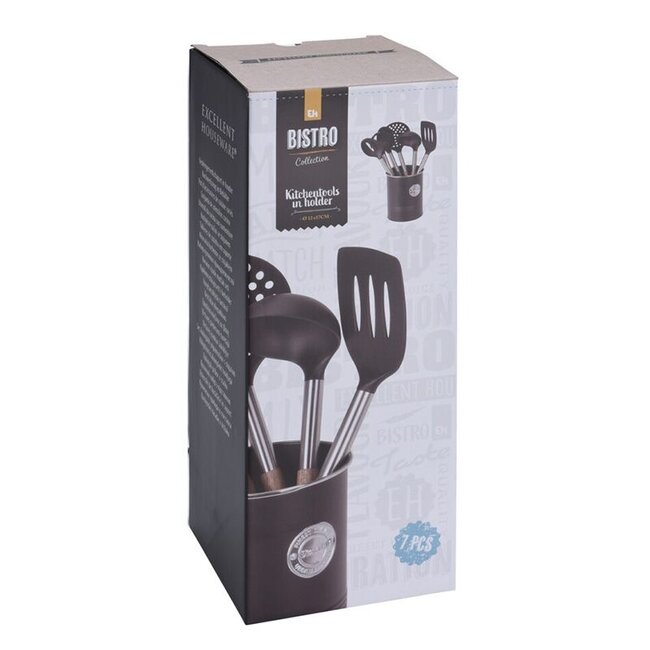 Excellent Houseware Keukengerei met Houder - 7 delig