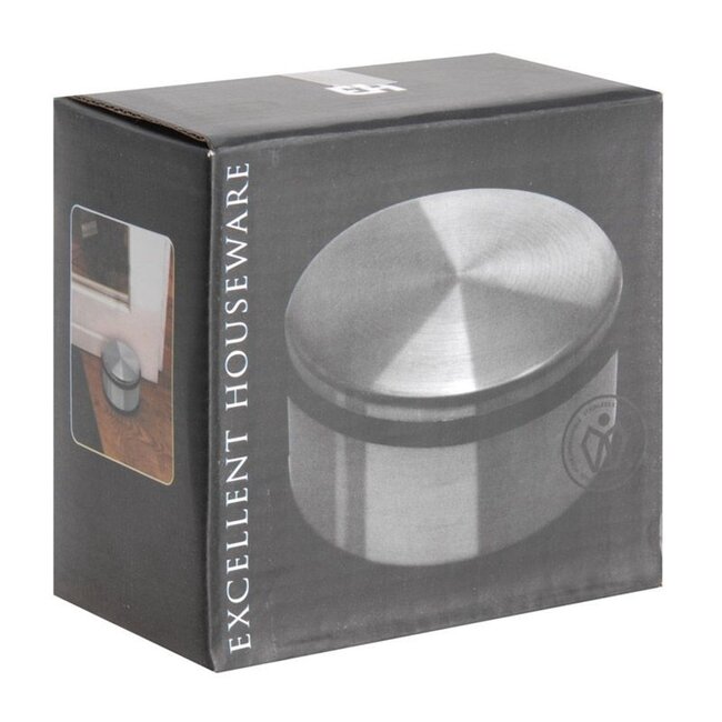 Excellent Houseware Deurstopper RVS ∅ 11 cm