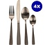 Excellent Houseware Bestekset RVS 16-delig - Mat Goud Gekleurd