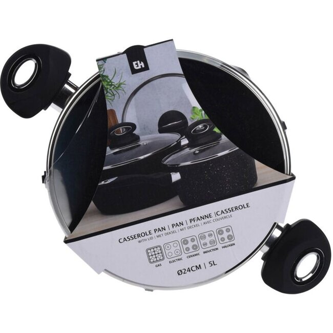 Excellent Houseware Braadpan met deksel - Ø24cm