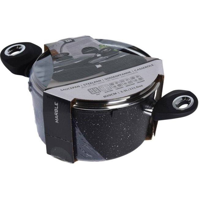 Excellent Houseware Braadpan met deksel - Ø20cm - gesmeed aluminium