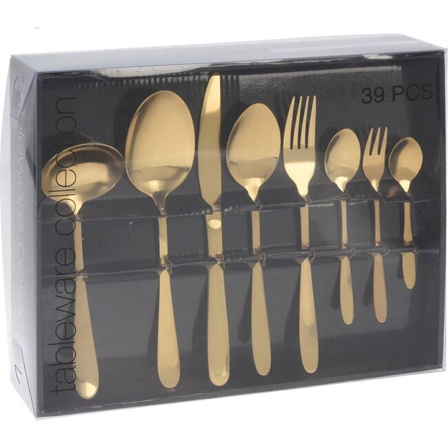 Excellent Houseware Bestekset 39-delig - goud