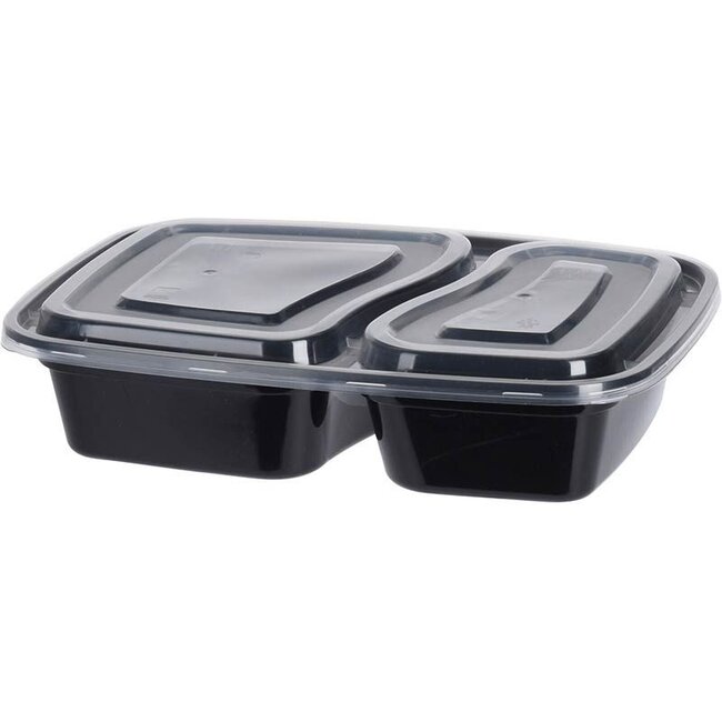 Ceruzo Meal Prep Bakjes 10 stuks - 2 compartimenten