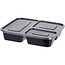 Ceruzo Meal Prep Bakjes 10 stuks - 3 compartimenten