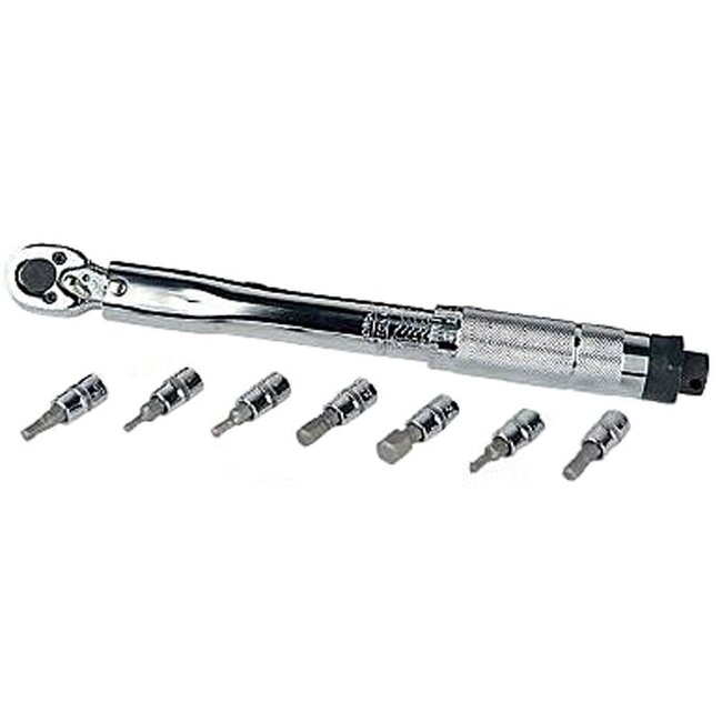 Brudermannesmann Brüder Mannesmann Momentsleutel 1/4" aansluiting (8 delig) in cassette