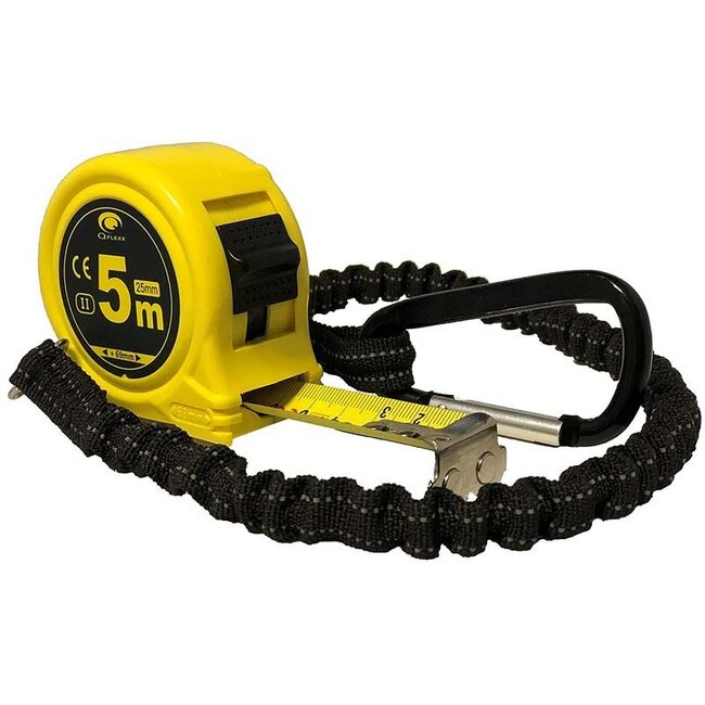 Q Flexx Robuuste rolbandmaat met elastisch anti-shock-koord