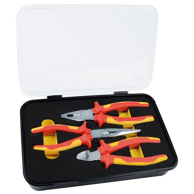 Brudermannesmann Brüder Mannesmann  VDE 3 delige tangenset in cassette