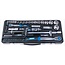 Brudermannesmann Brüder Mannesmann Doppendoos 1/2" en 1/4" (55 dlg) in koffer