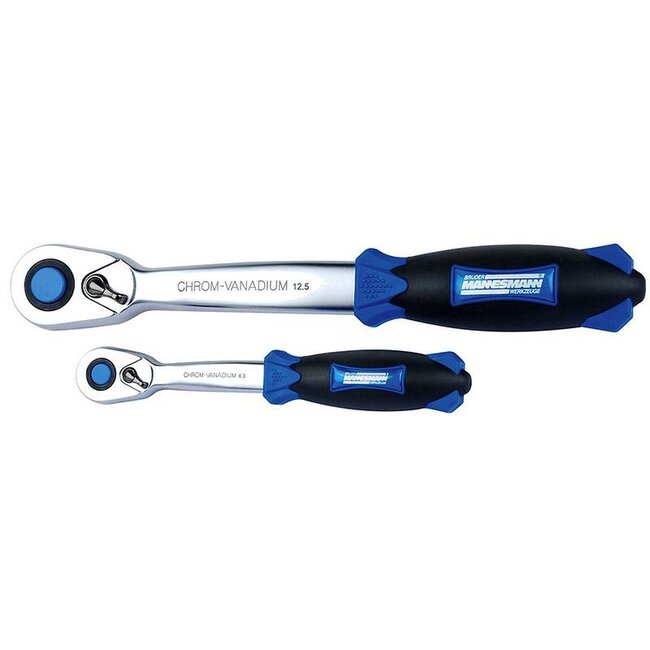 Brudermannesmann Brüder Mannesmann Doppendoos 1/2" en 1/4" (55 dlg) in koffer