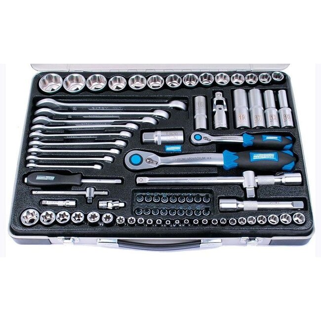Brudermannesmann Brüder Mannesmann Doppendoos 1/2" en 1/4"  - 82 delig