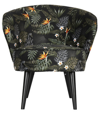 Karwei Armchair velvet flower