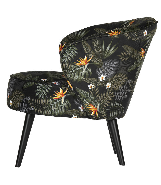 Karwei Armchair velvet flower