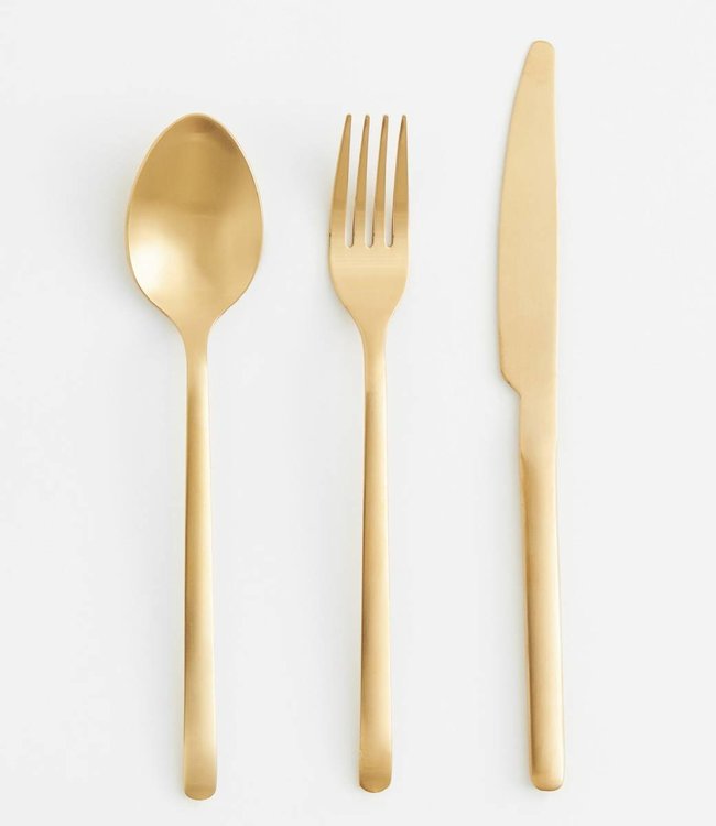H&M Gold colored cutlery