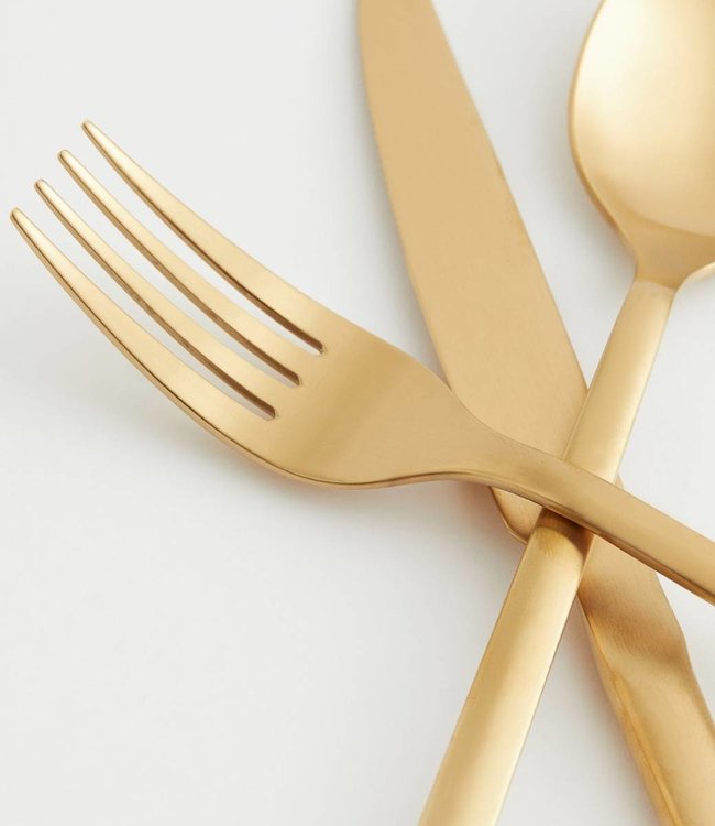 H&M Gold colored cutlery